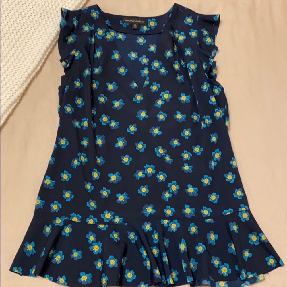 Floral Banana Republic Blouse